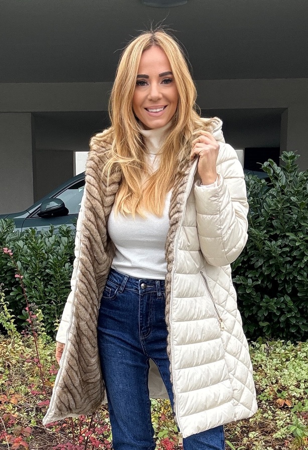 Isabell Long kabát ecrü – Innova Fashion